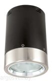 Светильник АКЦЕНТ "Downlight" 0012 черный круглый потолочный с защит. стеклом, 40W E27 /энергосб.