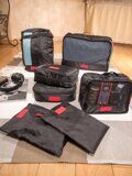 Органайзер для багажа J.A.MAN SR-467M "Антиб" черный, набор из 7 предметов