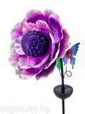 Фонарь садовый ЧУДЕСНЫЙ САД 684-P "Пион" фиолетовый