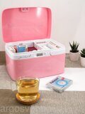 Органайзер Joli Angel SR-150 розовый д/хранения лекарств, косметики, мелочей, с код.замком, пластик